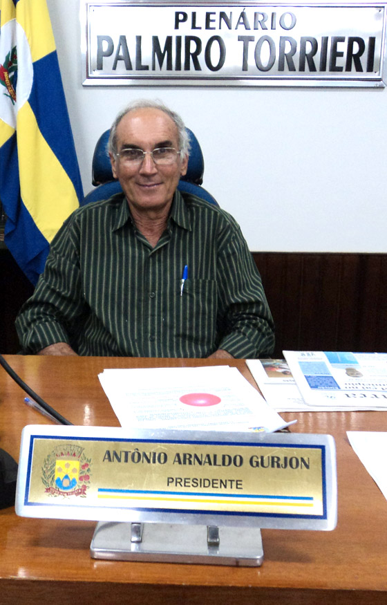 Nardo Gurjon - presidente do Legislativo